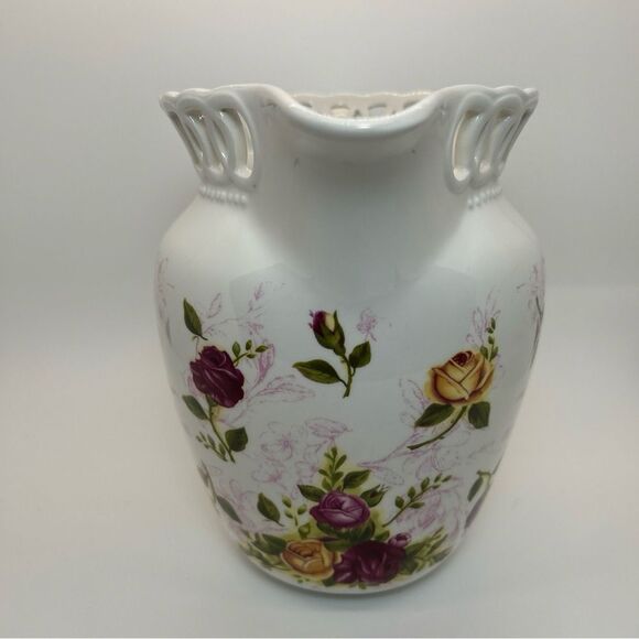 Royal Albert Old Country Roses 6.5" Pitcher Reticulated Rim Porcelain - Picture 7 of 9